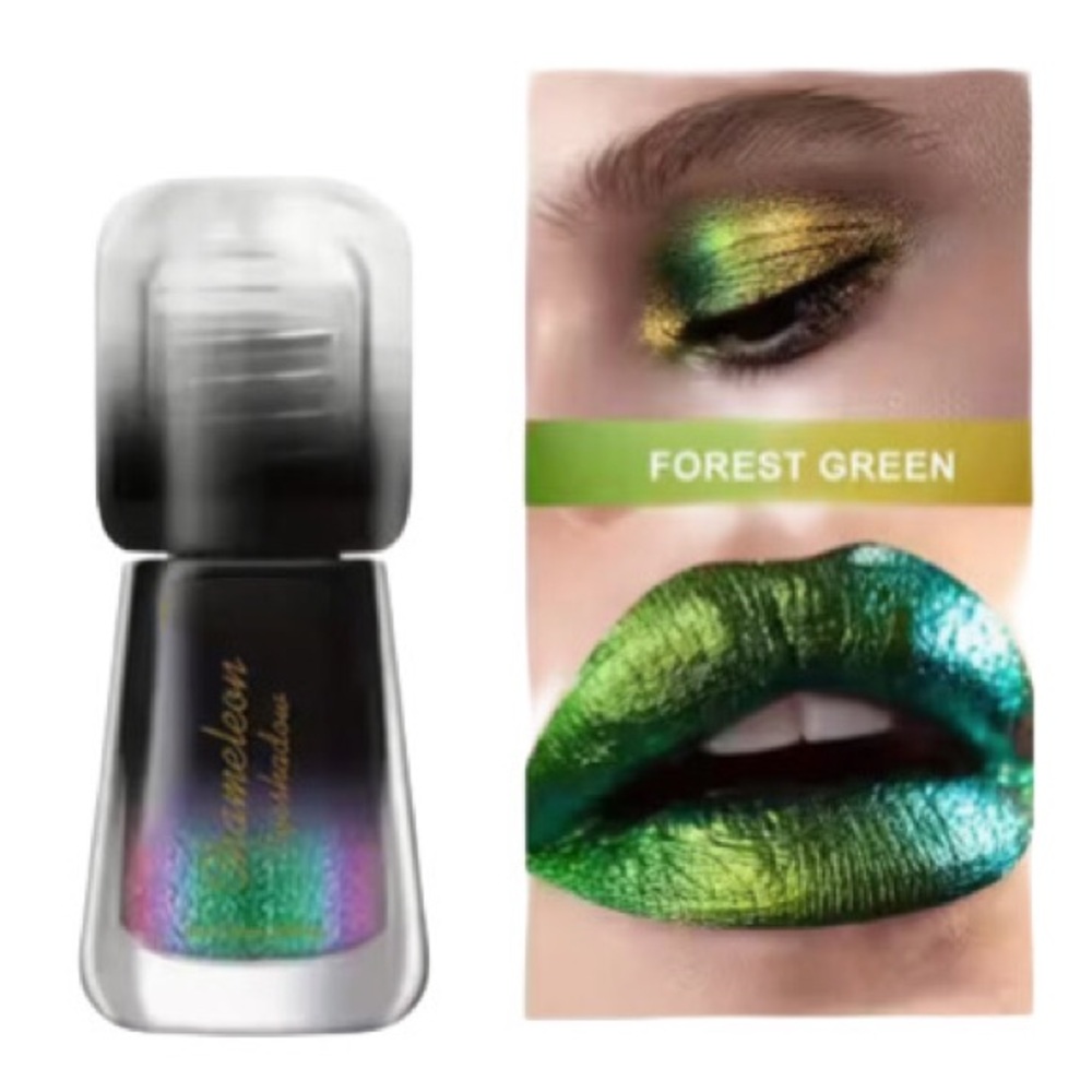 Chameleon Liquid Eyeshadow Lipstick Forest Green